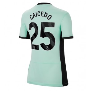 Chelsea Moises Caicedo #25 Alternativní Dres pro Dámy 2023-24 Krátkým Rukávem
