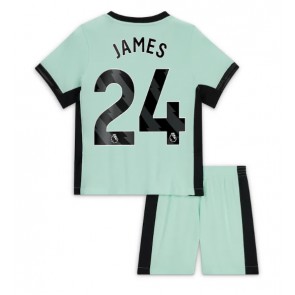 Chelsea Reece James #24 Alternativní dres komplet pro Děti 2023-24 Krátkým Rukávem (+ Krátké kalhoty)