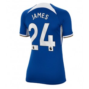 Chelsea Reece James #24 Domácí Dres pro Dámy 2023-24 Krátkým Rukávem