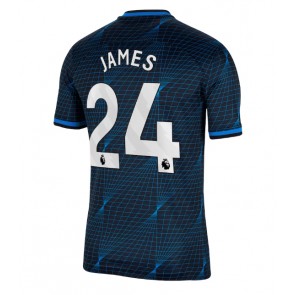 Chelsea Reece James #24 Venkovní Dres 2023-24 Krátkým Rukávem