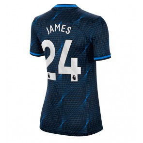 Chelsea Reece James #24 Venkovní Dres pro Dámy 2023-24 Krátkým Rukávem