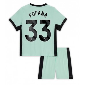 Chelsea Wesley Fofana #33 Alternativní dres komplet pro Děti 2023-24 Krátkým Rukávem (+ Krátké kalhoty)