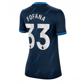 Chelsea Wesley Fofana #33 Venkovní Dres pro Dámy 2023-24 Krátkým Rukávem