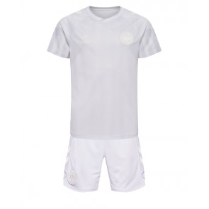 Dánsko Venkovní dres komplet pro Děti MS 2022 Krátkým Rukávem (+ Krátké kalhoty)