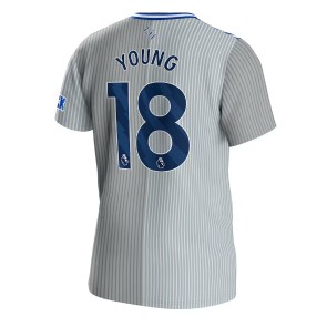 Everton Ashley Young #18 Alternativní Dres 2023-24 Krátkým Rukávem