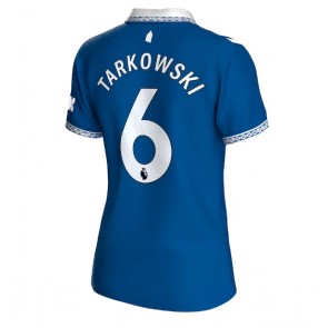 Everton James Tarkowski #6 Domácí Dres pro Dámy 2023-24 Krátkým Rukávem