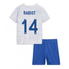 Francie Adrien Rabiot #14 Venkovní dres komplet pro Děti MS 2022 Krátkým Rukávem (+ Krátké kalhoty)