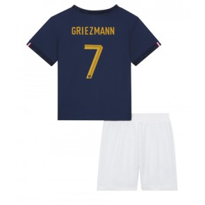 Francie Antoine Griezmann #7 Domácí dres komplet pro Děti MS 2022 Krátkým Rukávem (+ Krátké kalhoty)