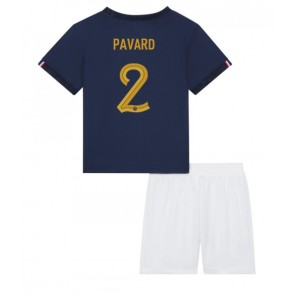 Francie Benjamin Pavard #2 Domácí dres komplet pro Děti MS 2022 Krátkým Rukávem (+ Krátké kalhoty)