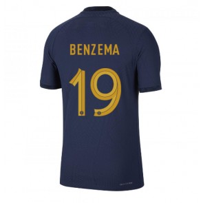 Francie Karim Benzema #19 Domácí Dres MS 2022 Krátkým Rukávem