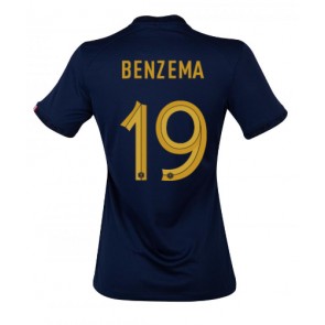 Francie Karim Benzema #19 Domácí Dres pro Dámy MS 2022 Krátkým Rukávem