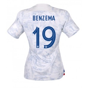 Francie Karim Benzema #19 Venkovní Dres pro Dámy MS 2022 Krátkým Rukávem