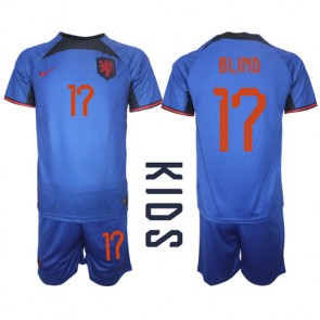 Holandsko Daley Blind #17 Venkovní dres komplet pro Děti MS 2022 Krátkým Rukávem (+ Krátké kalhoty)