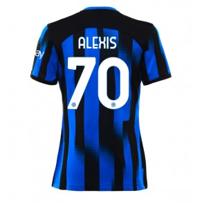 Inter Milan Alexis Sanchez #70 Domácí Dres pro Dámy 2023-24 Krátkým Rukávem