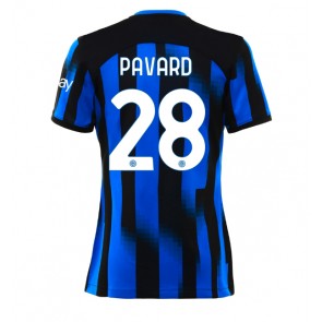 Inter Milan Benjamin Pavard #28 Domácí Dres pro Dámy 2023-24 Krátkým Rukávem