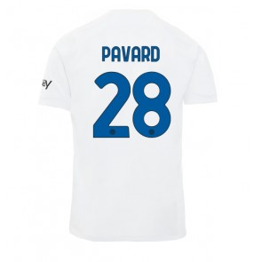 Inter Milan Benjamin Pavard #28 Venkovní Dres 2023-24 Krátkým Rukávem