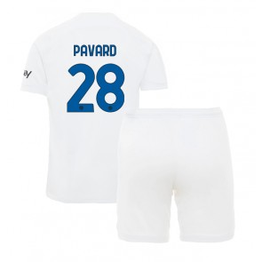 Inter Milan Benjamin Pavard #28 Venkovní dres komplet pro Děti 2023-24 Krátkým Rukávem (+ Krátké kalhoty)