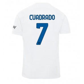 Inter Milan Juan Cuadrado #7 Venkovní Dres 2023-24 Krátkým Rukávem