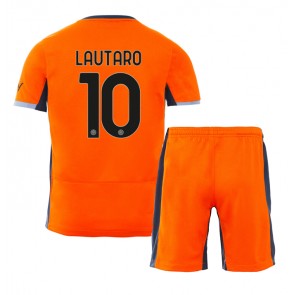 Inter Milan Lautaro Martinez #10 Alternativní dres komplet pro Děti 2023-24 Krátkým Rukávem (+ Krátké kalhoty)