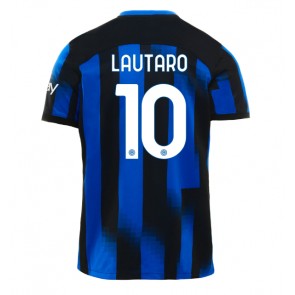 Inter Milan Lautaro Martinez #10 Domácí Dres 2023-24 Krátkým Rukávem