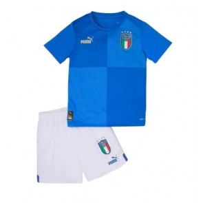 Itálie Domácí dres komplet pro Děti 2022 Krátkým Rukávem (+ Krátké kalhoty)