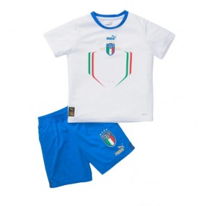 Itálie Venkovní dres komplet pro Děti 2022 Krátkým Rukávem (+ Krátké kalhoty)