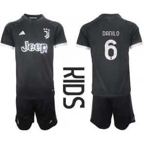 Juventus Danilo Luiz #6 Alternativní dres komplet pro Děti 2023-24 Krátkým Rukávem (+ Krátké kalhoty)
