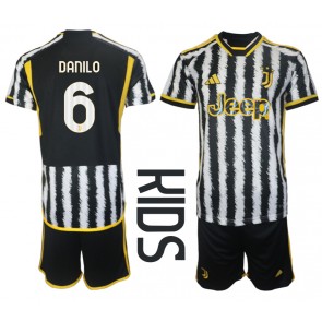 Juventus Danilo Luiz #6 Domácí dres komplet pro Děti 2023-24 Krátkým Rukávem (+ Krátké kalhoty)