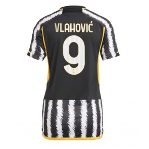 Juventus Dusan Vlahovic #9 Domácí Dres pro Dámy 2023-24 Krátkým Rukávem