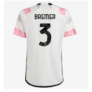Juventus Gleison Bremer #3 Venkovní Dres 2023-24 Krátkým Rukávem