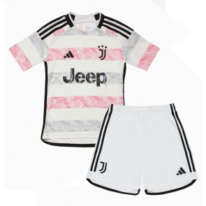 Juventus Venkovní dres komplet pro Děti 2023-24 Krátkým Rukávem (+ Krátké kalhoty)
