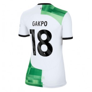 Liverpool Cody Gakpo #18 Venkovní Dres pro Dámy 2023-24 Krátkým Rukávem