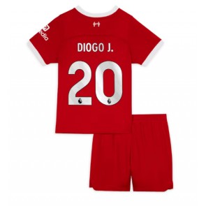 Liverpool Diogo Jota #20 Domácí dres komplet pro Děti 2023-24 Krátkým Rukávem (+ Krátké kalhoty)