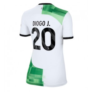 Liverpool Diogo Jota #20 Venkovní Dres pro Dámy 2023-24 Krátkým Rukávem