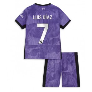 Liverpool Luis Diaz #7 Alternativní dres komplet pro Děti 2023-24 Krátkým Rukávem (+ Krátké kalhoty)