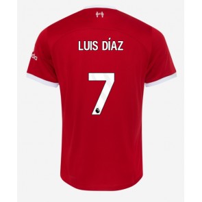 Liverpool Luis Diaz #7 Domácí Dres 2023-24 Krátkým Rukávem