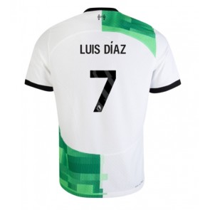 Liverpool Luis Diaz #7 Venkovní Dres 2023-24 Krátkým Rukávem