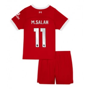 Liverpool Mohamed Salah #11 Domácí dres komplet pro Děti 2023-24 Krátkým Rukávem (+ Krátké kalhoty)
