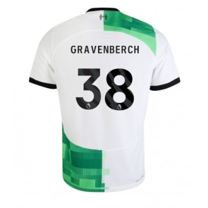 Liverpool Ryan Gravenberch #38 Venkovní Dres 2023-24 Krátkým Rukávem