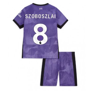 Liverpool Szoboszlai Dominik #8 Alternativní dres komplet pro Děti 2023-24 Krátkým Rukávem (+ Krátké kalhoty)