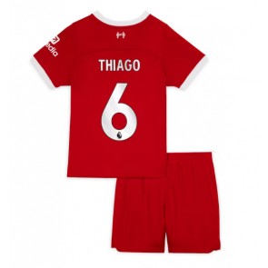 Liverpool Thiago Alcantara #6 Domácí dres komplet pro Děti 2023-24 Krátkým Rukávem (+ Krátké kalhoty)