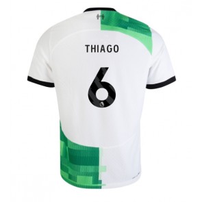 Liverpool Thiago Alcantara #6 Venkovní Dres 2023-24 Krátkým Rukávem