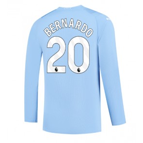 Manchester City Bernardo Silva #20 Domácí Dres 2023-24 Dlouhým Rukávem