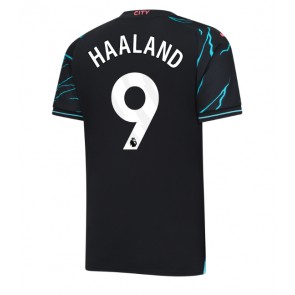 Manchester City Erling Haaland #9 Alternativní Dres 2023-24 Krátkým Rukávem
