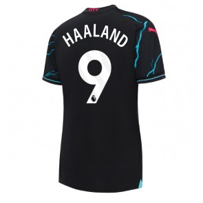 Manchester City Erling Haaland #9 Alternativní Dres pro Dámy 2023-24 Krátkým Rukávem