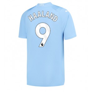 Manchester City Erling Haaland #9 Domácí Dres 2023-24 Krátkým Rukávem