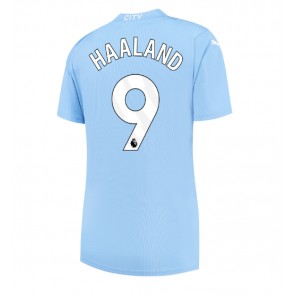Manchester City Erling Haaland #9 Domácí Dres pro Dámy 2023-24 Krátkým Rukávem