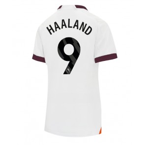 Manchester City Erling Haaland #9 Venkovní Dres pro Dámy 2023-24 Krátkým Rukávem