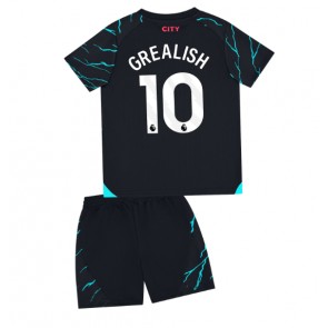 Manchester City Jack Grealish #10 Alternativní dres komplet pro Děti 2023-24 Krátkým Rukávem (+ Krátké kalhoty)