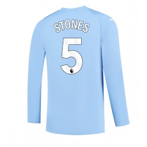 Manchester City John Stones #5 Domácí Dres 2023-24 Dlouhým Rukávem